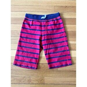 Hanna Andersson Red Navy Stripe Cotton Summer Baggies Shorts 140 10